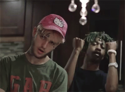 Lil Peep With Buddy GIF