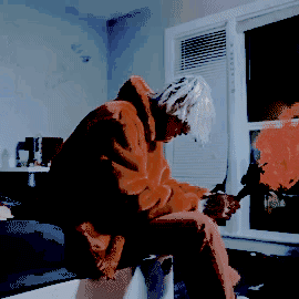 Lil Peep With Fire GIF