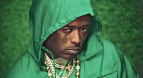Lil Uzi Changing Mood Green Hoodie GIF