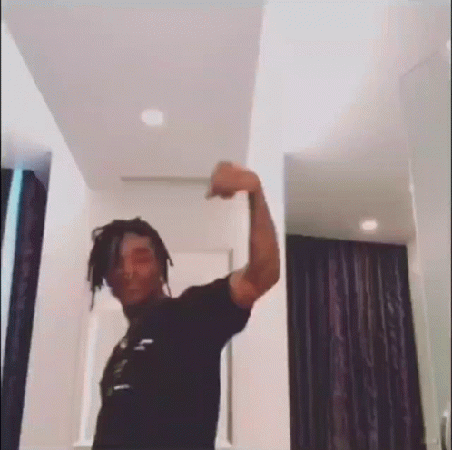 Lil Uzi Vert Flexing Muscles GIF