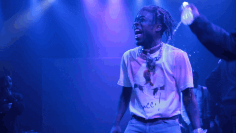 Lil Uzi Vert Energetic Live Rap GIF