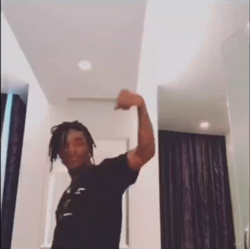 Lil Uzi Vert Flexing Muscles GIF