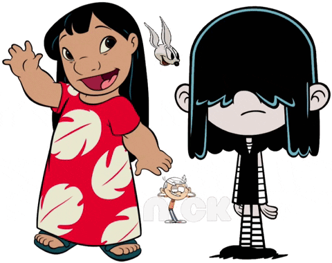 Lilo and Lucy The Loud House Standing