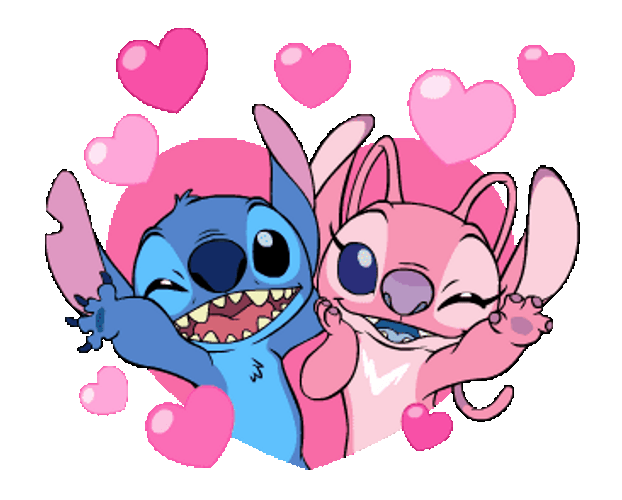 Lilo And Stitch Angel Cute Couple Love GIF | GIFDB.com
