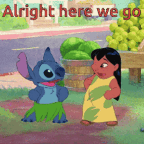 Lilo And Stitch Dancing And Here We Go GIF