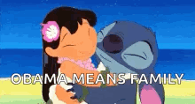 Lilo And Stitch Obama Means Family GIF