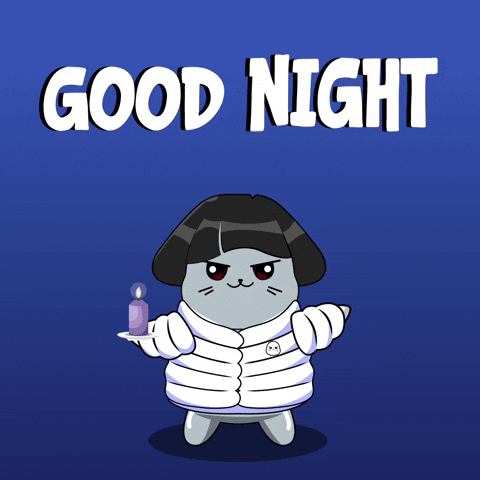 Lilsappy's Goodnight Cat GIF