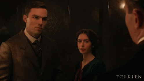 Lily Collins Nicholas Tolkien Lily GIF