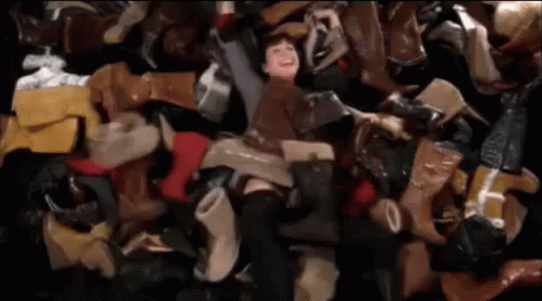 Lily Hoarders Shoes GIF