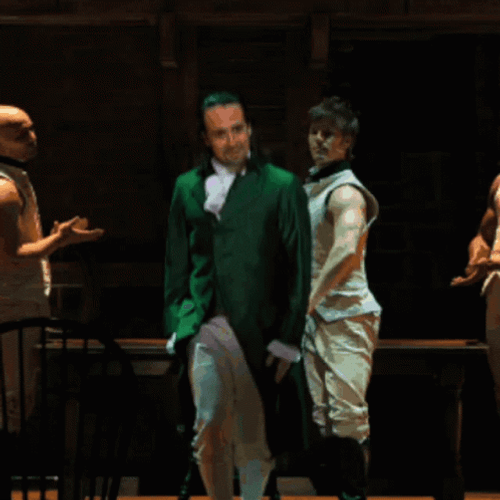 Lin Manuel Miranda Hamilton Tiptoe GIF