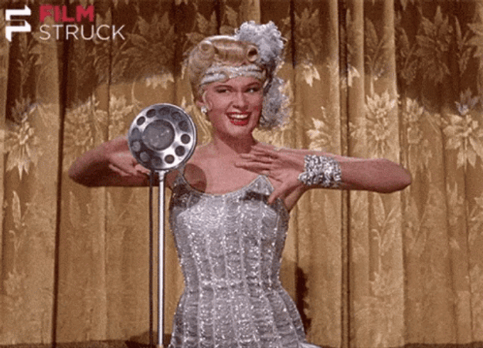 Lina Lamont Performance Singing In The Rain GIF