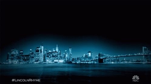 Lincoln Rhyme Bone Collector City Skyline Poster GIF