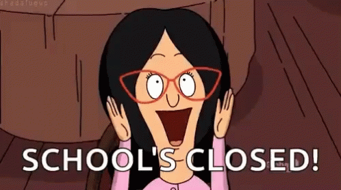 Linda Belcher Excited Schools Closed GIF