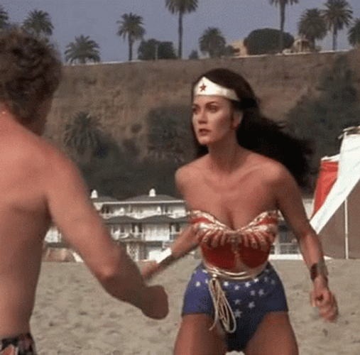 Linda Carter Wonder Woman Fighting GIF