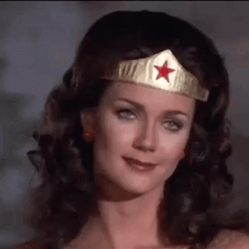 Linda Carter Wonder Woman Timid GIF