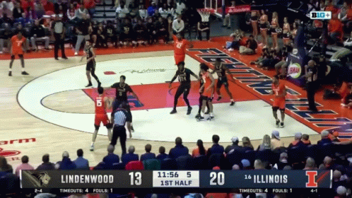 Lindenwood Vs Illinois Basketball Game GIF