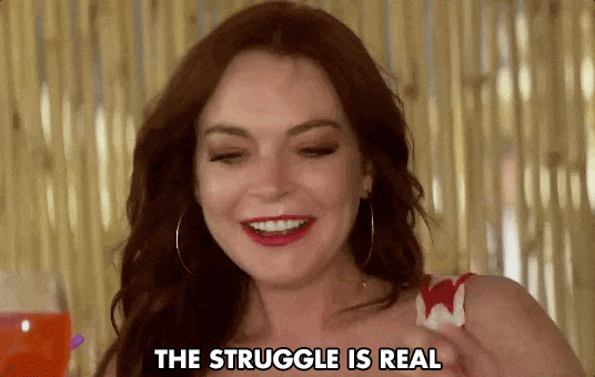 Lindsay Lohan Struggle Bus Is Real GIF