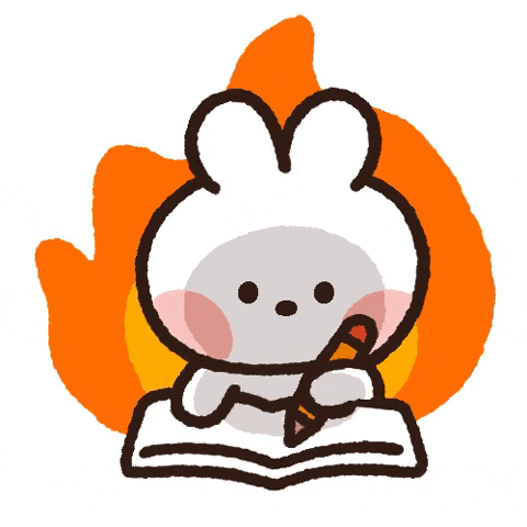 Line Friends Conini Answering Bar Exam GIF