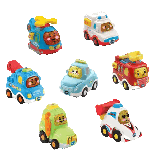 Line of Vtech Toy Cars