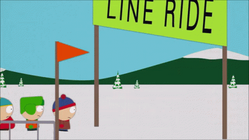 Line Ride Walking Entrance South Park GIF