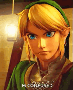 Link From The Legend of Zelda Making Funny Confused Face