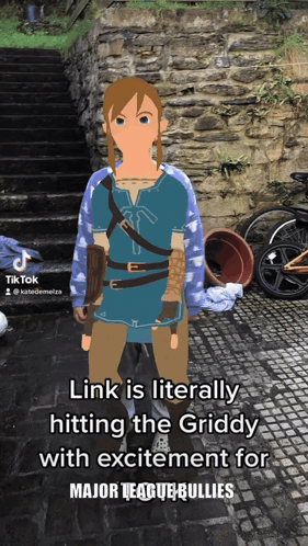 Link Hitting the Griddy