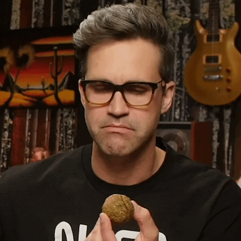 Link Neal Holding A Meatball GIF