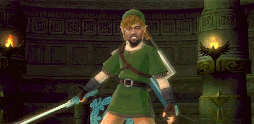 Link Reface Kanye West Swaying Sword GIF