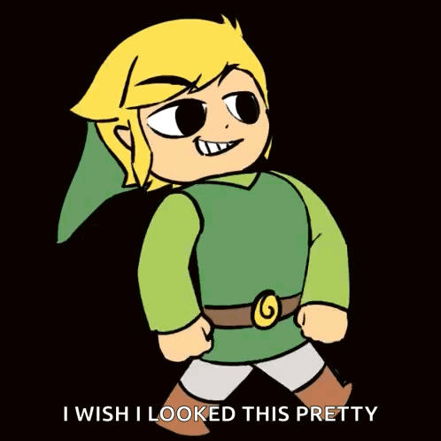 Link Saying I Wish I Looked This Pretty
