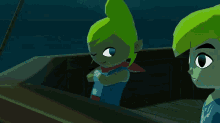 Link The Legend Of Zelda Cartoon Flying Barrel GIF