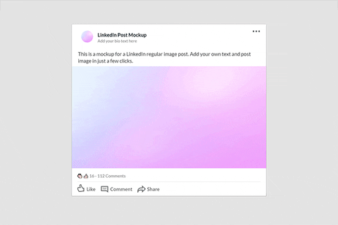 Linkedin Post Mockup GIF