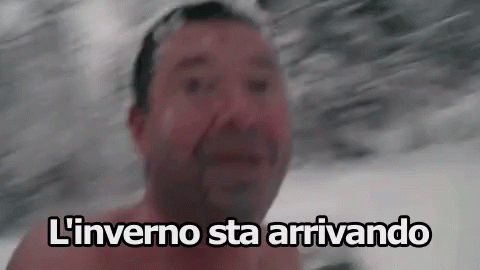 Linverno Sta Arrivando Inverno Neve Freddo Saltare GIF