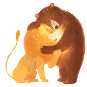 Lion and Bear Hug