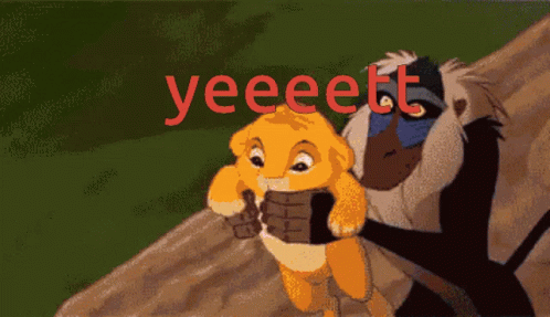 Lion And Monkey Yeeeet GIF