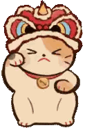 Lion Hat Cat with Necklace