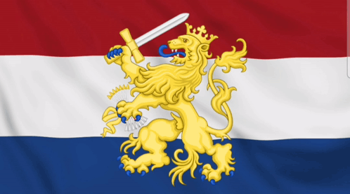 Lion Holding Sword And Crown Flag GIF