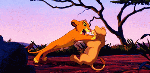 Lion King Meme Couple Fight GIF