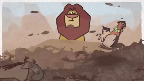Lion King Meme Death Scene GIF