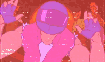 Lion On Pink Background With Tik Tok GIF
