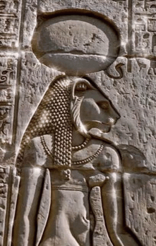 Lion Statue Holding Sun on Head