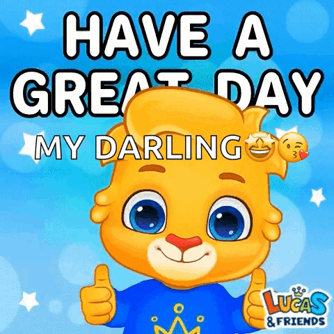 Lion Thumbs Up Have Great Day My Darling
