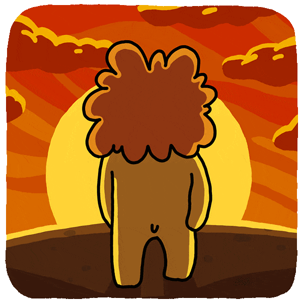 Lion Turn Back Wave See Ya GIF