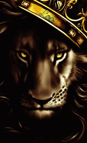 Lion Wearing Crown Leo