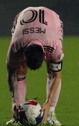 Lionel Messi Ready For Free Kick GIF