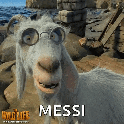 Lionel Messi The Wild Life Scrubby Goat GIF