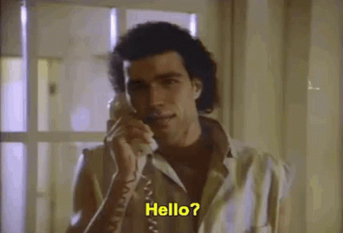 Lionel Ritche Adele Hello Holding Telephone GIF
