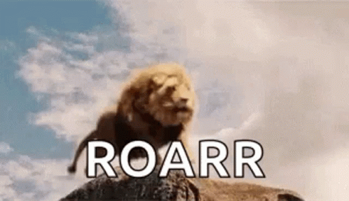 Lions Making A Loud Roaring GIF