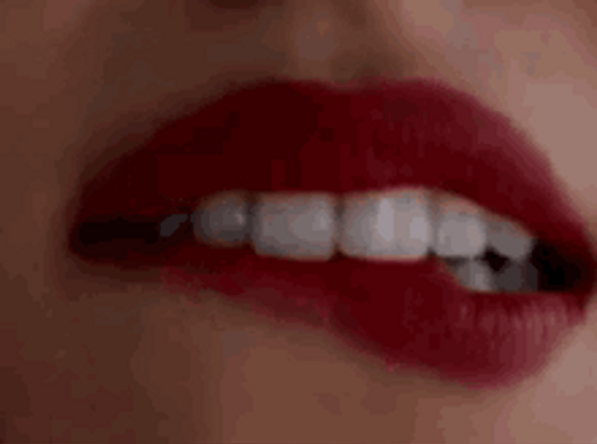 Lip Bite Tease Laugh Gina Carano Gif Gifdb Com