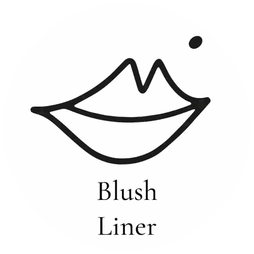 Lip Drawing with Blush Liner
