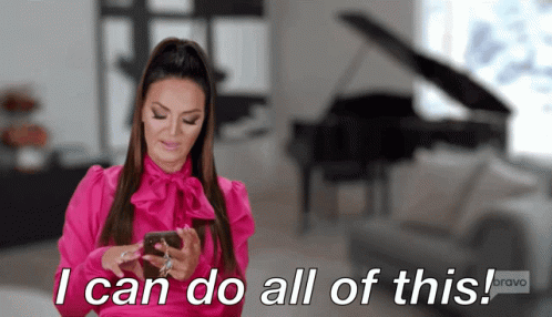 Lisa Barlow Expert In Multitasking GIF